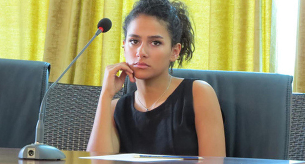The EYP representative in Stepanakert. Nagorno-Karabakh, August 23, 2015. Photo by Alvard Grigoryan for the "Caucasian Knot" The EYP representative in Stepanakert. Nagorno-Karabakh, August 23, 2015. Photo by Alvard Grigoryan for the "Caucasian Knot"