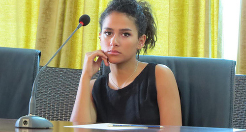 The EYP representative in Stepanakert. Nagorno-Karabakh, August 23, 2015. Photo by Alvard Grigoryan for the "Caucasian Knot" The EYP representative in Stepanakert. Nagorno-Karabakh, August 23, 2015. Photo by Alvard Grigoryan for the "Caucasian Knot"