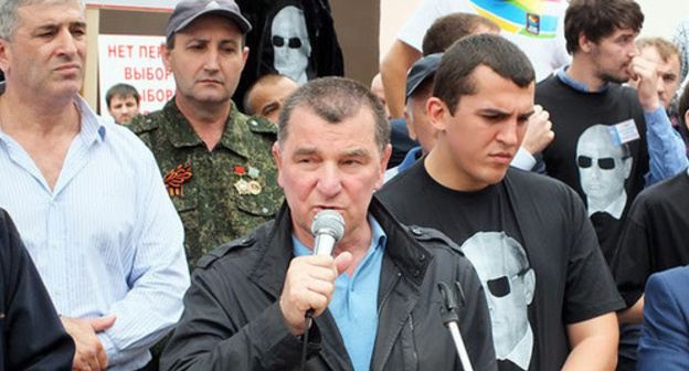 Candidate of the "Party of Veterans of Russia" Osman Osmanov. Photo by Patimat Makhmudova for the ‘Caucasian Knot’. 