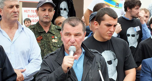 Candidate of the "Party of Veterans of Russia" Osman Osmanov. Photo by Patimat Makhmudova for the ‘Caucasian Knot’. 