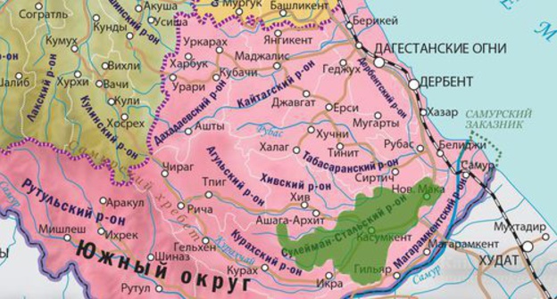 Map of special operation in Dagestan, September 29, 2015, prepared by the ‘Caucasian Knot’. 
