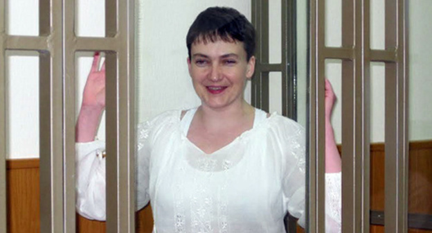 Nadezhda Savchenko in the Donetsk City Court in the Rostov Region, September 30, 2015. Photo by Konstantin Volgin for the ‘Caucasian Knot’. Nadezhda Savchenko in the Donetsk City Court in the Rostov Region, September 30, 2015. Photo by Konstantin Volgin for the ‘Caucasian Knot’.