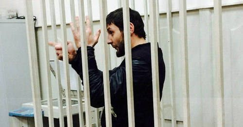 Zaur Dadaev in the Basmanny Court of Moscow, March 8, 2015. Photo by Yuliya Buslavskaya for the "Caucasian Knot".