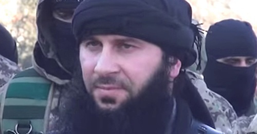 Shishani Salakhuddin (Fejzulla Margoshvili), December 2014. Photo: ShamInfo TV, Youtube.com Shishani Salakhuddin (Fejzulla Margoshvili), December 2014. Photo: ShamInfo TV, Youtube.com