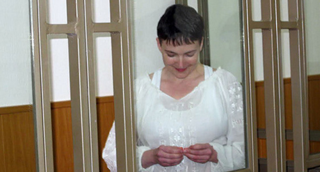 Nadezhda Savchenko in the Donetsk City Court. Photo by Konstantin Volgin for the ‘Caucasian Knot’.