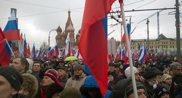 March in memory of Boris Nemtsov, Moscow, March 1, 2015. Photo by Vyacheslav Feraposhkin for the ‘Caucasian Knot’. 