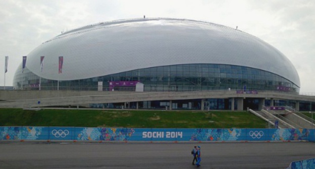 The Bolshoy Ice Dome in Sochi, February 17, 2014. Photo by Grigory Shvedov for the ‘Caucasian Knot’. The Bolshoy Ice Dome in Sochi, February 17, 2014. Photo by Grigory Shvedov for the ‘Caucasian Knot’.