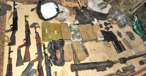A hiding with weapons. Photo: http://nac.gov.ru A hiding with weapons. Photo: http://nac.gov.ru