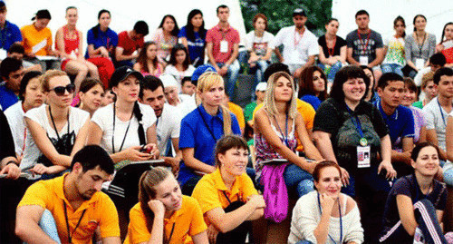 The participants of the Youth Forum "Mashuk-2015". Photo: http://машукфорум.рф/новости/ The participants of the Youth Forum "Mashuk-2015". Photo: http://машукфорум.рф/новости/