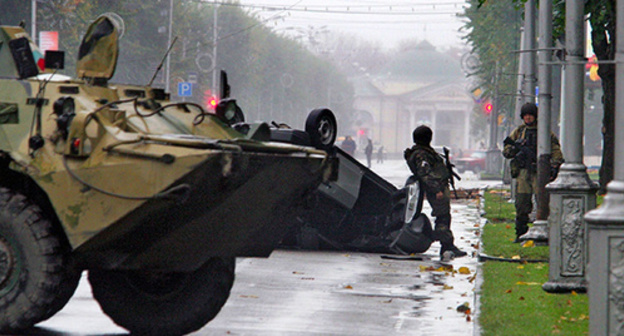 The law enforcers in the streets of Nalchik. Photo: http://kbr-time.ru The law enforcers in the streets of Nalchik. Photo: http://kbr-time.ru