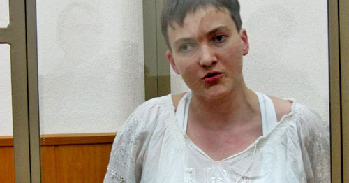 Nadezhda Savchenko at the Donetsk City Court with her own drawings on October 19, 2015. Photo by Konstantin Volgin for the "Caucasian Knot" Nadezhda Savchenko at the Donetsk City Court with her own drawings on October 19, 2015. Photo by Konstantin Volgin for the "Caucasian Knot"
