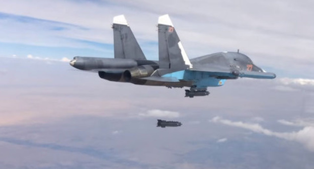Fighter jet of Russian Air Forces in Syria. Photo: Mil.ru https://ru.wikipedia.org/