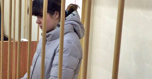 Varvara Karaulova. Photo: press service of the Lefortovo District Court of Moscow Varvara Karaulova. Photo: press service of the Lefortovo District Court of Moscow