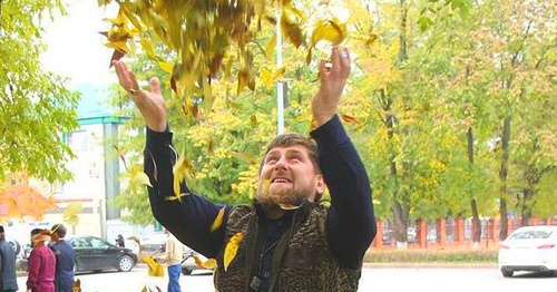 Ramzan Kadyrov in a park, October 30, 2015. Photo: Instagram.com/kadyrov_95 Ramzan Kadyrov in a park, October 30, 2015. Photo: Instagram.com/kadyrov_95