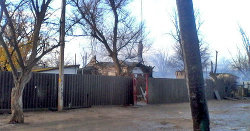 House burnt down in special operation in Kalmykia. November 17, 2015. Photo https://08.mvd.ru/news/item/6781423/ House burnt down in special operation in Kalmykia. November 17, 2015. Photo https://08.mvd.ru/news/item/6781423/