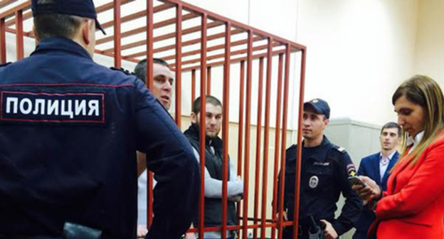 Defendants in Boris Nemtsov murder case in Basmanny District Court of Moscow. Photo by Yulia Buslavskaya for the ‘Caucasian Knot’. Defendants in Boris Nemtsov murder case in Basmanny District Court of Moscow. Photo by Yulia Buslavskaya for the ‘Caucasian Knot’.