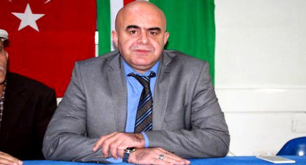 Murat Demirci, the leader of the public organization "Cultural Centre 'Caucasus-Chechnya'". Photo: http://www.marasaktif.com/gundem/cecenlerden-kadirova-tokat-gibi-cevap-h4702.html