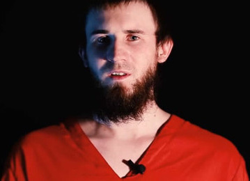 An alleged Russian spy executed by IS. Screenshot of a video on YouTube An alleged Russian spy executed by IS. Screenshot of a video on YouTube