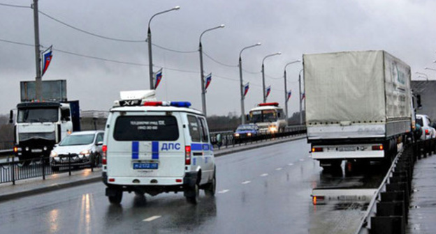 Truck drivers protest against ‘Platon’ system, December 2015. Photo: Evgeny Varaksa (RFE/RL) Truck drivers protest against ‘Platon’ system, December 2015. Photo: Evgeny Varaksa (RFE/RL)