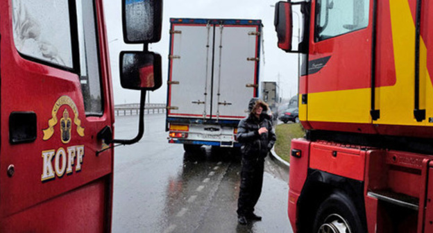Truck drivers protest against ‘Platon’ system, December 2015. Photo: Edward Kornienko, Yuga.ru Truck drivers protest against ‘Platon’ system, December 2015. Photo: Edward Kornienko, Yuga.ru