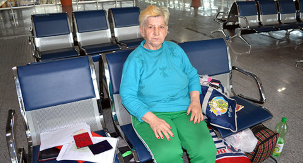 Nadezhda Tumanova in the waiting room. Photo by Svetlana Kravchenko for the "Caucasian Knot" Nadezhda Tumanova in the waiting room. Photo by Svetlana Kravchenko for the "Caucasian Knot"