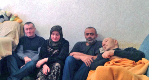 One of the hunger-strikers in Makhachkala. December 2015. Photo by the advocate Sapiyat Magomedova One of the hunger-strikers in Makhachkala. December 2015. Photo by the advocate Sapiyat Magomedova