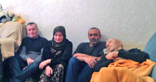 One of the hunger-strikers in Makhachkala. December 2015. Photo by the advocate Sapiyat Magomedova One of the hunger-strikers in Makhachkala. December 2015. Photo by the advocate Sapiyat Magomedova