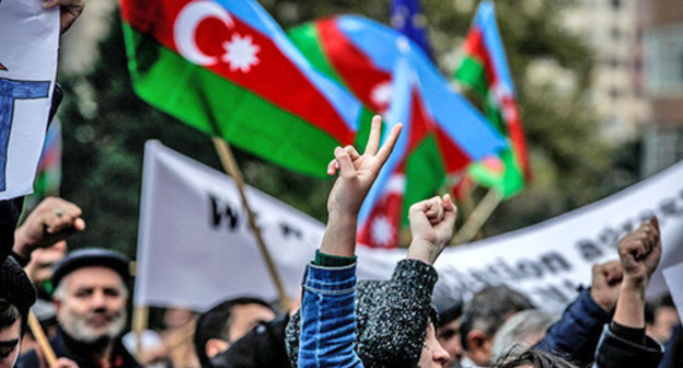 Opposition rally in Azerbaijan. Baku, November 9, 2015. Photo by Aziz Karimov for the "Caucasian Knot" Opposition rally in Azerbaijan. Baku, November 9, 2015. Photo by Aziz Karimov for the "Caucasian Knot"