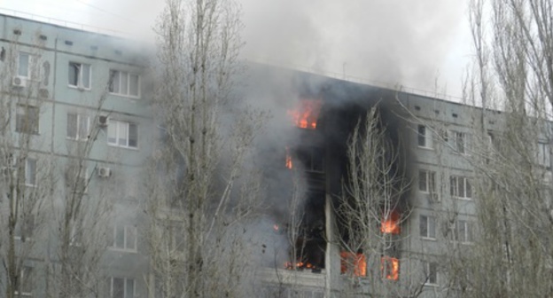 Explosion in a residential house in Volgograd, December 20, 2015. Photo by Tatiana Filimonova for the ‘Caucasian Knot’. 