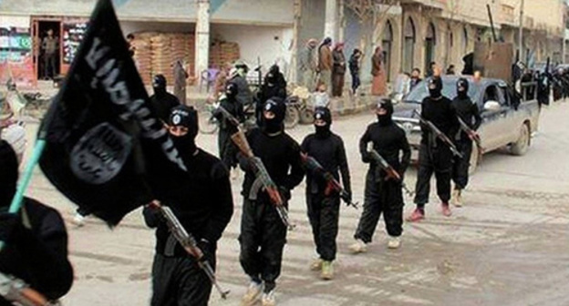 Militants of the "Islamic State" which is recognized as a terrorist organization in Russia. Photo: voenkor.info Militants of the "Islamic State" which is recognized as a terrorist organization in Russia. Photo: voenkor.info