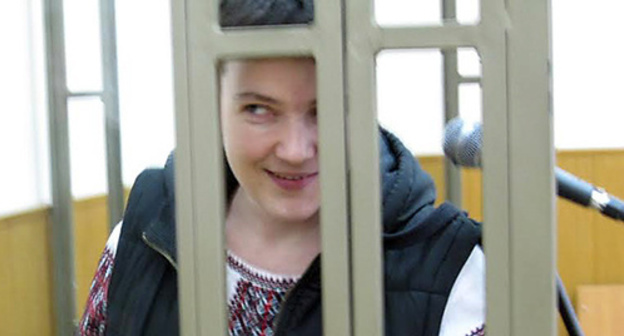 Nadezhda Savchenko in the Rostov Regional Court, December 14, 2015. Photo by Konstantin Volgin for the ‘Caucasian Knot’. Nadezhda Savchenko in the Rostov Regional Court, December 14, 2015. Photo by Konstantin Volgin for the ‘Caucasian Knot’.