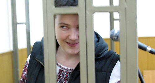 Nadezhda Savchenko in the Rostov Regional Court, December 14, 2015. Photo by Konstantin Volgin for the ‘Caucasian Knot’. 