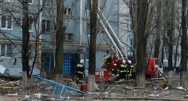 Gas explosion in the residential house in Volgograd. December 20, 2015. Photo by Tatyana Filimonova for the "Caucasian Knot" Gas explosion in the residential house in Volgograd. December 20, 2015. Photo by Tatyana Filimonova for the "Caucasian Knot"