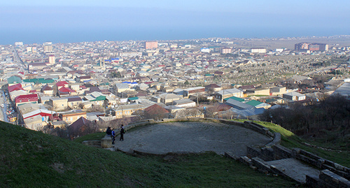 An observation platform near Naryn-Kala Fortress in Derbent. Photo by Patimat Makhmudova for the "Caucasian Knot" An observation platform near Naryn-Kala Fortress in Derbent. Photo by Patimat Makhmudova for the "Caucasian Knot"