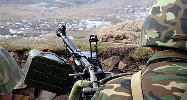 On contact line in Nagorno-Karabakh. Photo: http://vesti.az/news/263365 On contact line in Nagorno-Karabakh. Photo: http://vesti.az/news/263365
