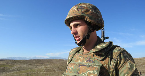 Soldier of Karabakh Defense Army. December 27, 2015. Photo by Alvard Grigoryan for the "Caucasian Knot" Soldier of Karabakh Defense Army. December 27, 2015. Photo by Alvard Grigoryan for the "Caucasian Knot"