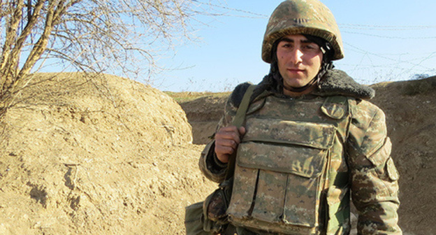 Soldier of Nagorno-Karabakh Army. Photo by Alvard Grigoryan for the ‘Caucasian Knot’. 