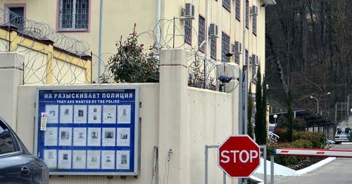 Temporary detention facility in Sochi neighbourhood "Matsesta". Photo by Svetlana Kravchenko for the ‘Caucasian Knot’. Temporary detention facility in Sochi neighbourhood "Matsesta". Photo by Svetlana Kravchenko for the ‘Caucasian Knot’.