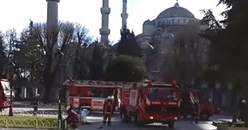 At the spot of Istanbul terror act. January 12, 2016. Screenshot of a video by the user GASP ! HOLLYWOOD https://www.youtube.com/watch?v=WKqsymCTPyU" title= At the spot of Istanbul terror act. January 12, 2016. Screenshot of a video by the user GASP ! HOLLYWOOD https://www.youtube.com/watch?v=WKqsymCTPyU" title=
