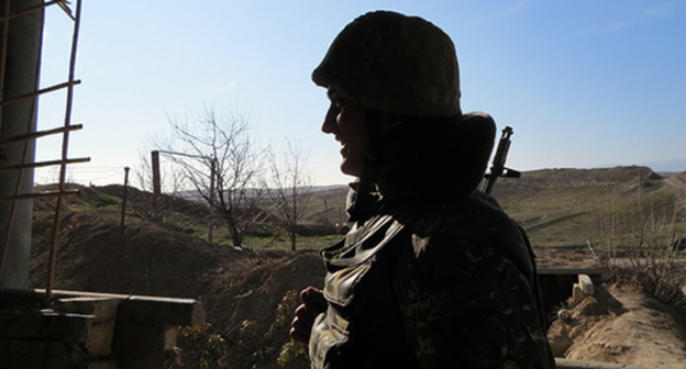 NKR army soldier. Photo by Alvard Grigoryan for the "Caucasian Knot"