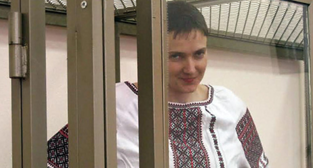 Nadezhda Savchenko in the Donetsk City Court. January 13, 2016. Photo by Konstantin Volgin for the "Caucasian Knot" Nadezhda Savchenko in the Donetsk City Court. January 13, 2016. Photo by Konstantin Volgin for the "Caucasian Knot"