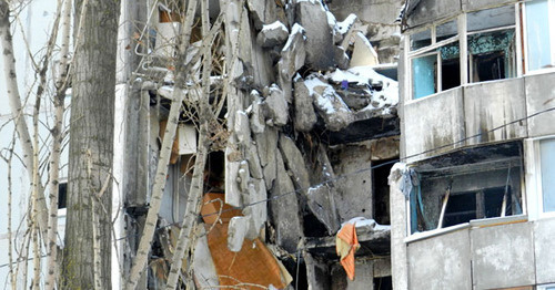 A house No. 47 in Kosmonavtov Street in Volgograd destroyed by the explosion. January 2016. Photo by Tatyana Filimonova for the "Caucasian Knot" A house No. 47 in Kosmonavtov Street in Volgograd destroyed by the explosion. January 2016. Photo by Tatyana Filimonova for the "Caucasian Knot"