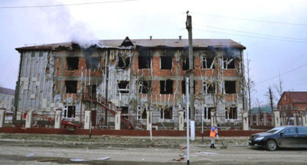 The building of the Grozny school No. 20 destroyed in the course of the special operation on December 20, 2014. Photo: Nac.gov.ru The building of the Grozny school No. 20 destroyed in the course of the special operation on December 20, 2014. Photo: Nac.gov.ru
