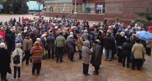 Pensioners’ rally in Sochi, January 15, 2016. Photo by Svetlana Kravchenko for the ‘Caucasian Knot’. 