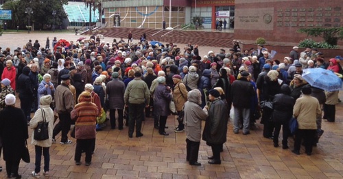 Pensioners’ rally in Sochi, January 15, 2016. Photo by Svetlana Kravchenko for the ‘Caucasian Knot’. 