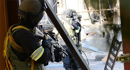 Law enforcers during CTO. Photo: http://nac.gov.ru/nakmessage/2016/01/17/v-nalchike-neitralizovan-okazavshii-vooruzhennoe-soprotivlenie-bandit.html Law enforcers during CTO. Photo: http://nac.gov.ru/nakmessage/2016/01/17/v-nalchike-neitralizovan-okazavshii-vooruzhennoe-soprotivlenie-bandit.html