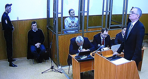Questioning Oleg Ulents, a defence expert of Nadezhda Savchenko in the Donetsk City Court. January 28, 2016. Photo by Konstantin Volgin for the "Caucasian Knot" Questioning Oleg Ulents, a defence expert of Nadezhda Savchenko in the Donetsk City Court. January 28, 2016. Photo by Konstantin Volgin for the "Caucasian Knot"
