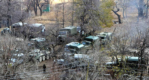The special operation in the village of Balakhani of the Untsukul District of Dagestan. Photo by Ruslan Alibekov http://chernovik.net/ The special operation in the village of Balakhani of the Untsukul District of Dagestan. Photo by Ruslan Alibekov http://chernovik.net/