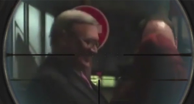 Leader of the "PARNAS" Party Mikhail Kasyanov appears under a filter simulating a rifle sight. Photo: http://instagramm.ru/kadyrov_95/?mid=1174883868445579510_260955581 Leader of the "PARNAS" Party Mikhail Kasyanov appears under a filter simulating a rifle sight. Photo: http://instagramm.ru/kadyrov_95/?mid=1174883868445579510_260955581
