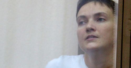 Nadezhda Savchenko in Donetsk City Court, February 2, 2016. Photo by Konstantin Volgin for the ‘Caucasian Knot’. 